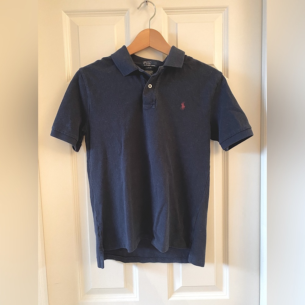 Ralph Lauren charcoal short sleeve polo.